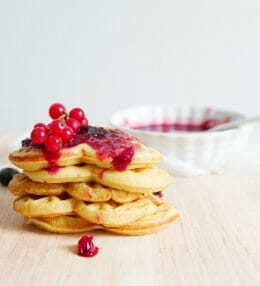 Zelfgemaakte Belgische wafels